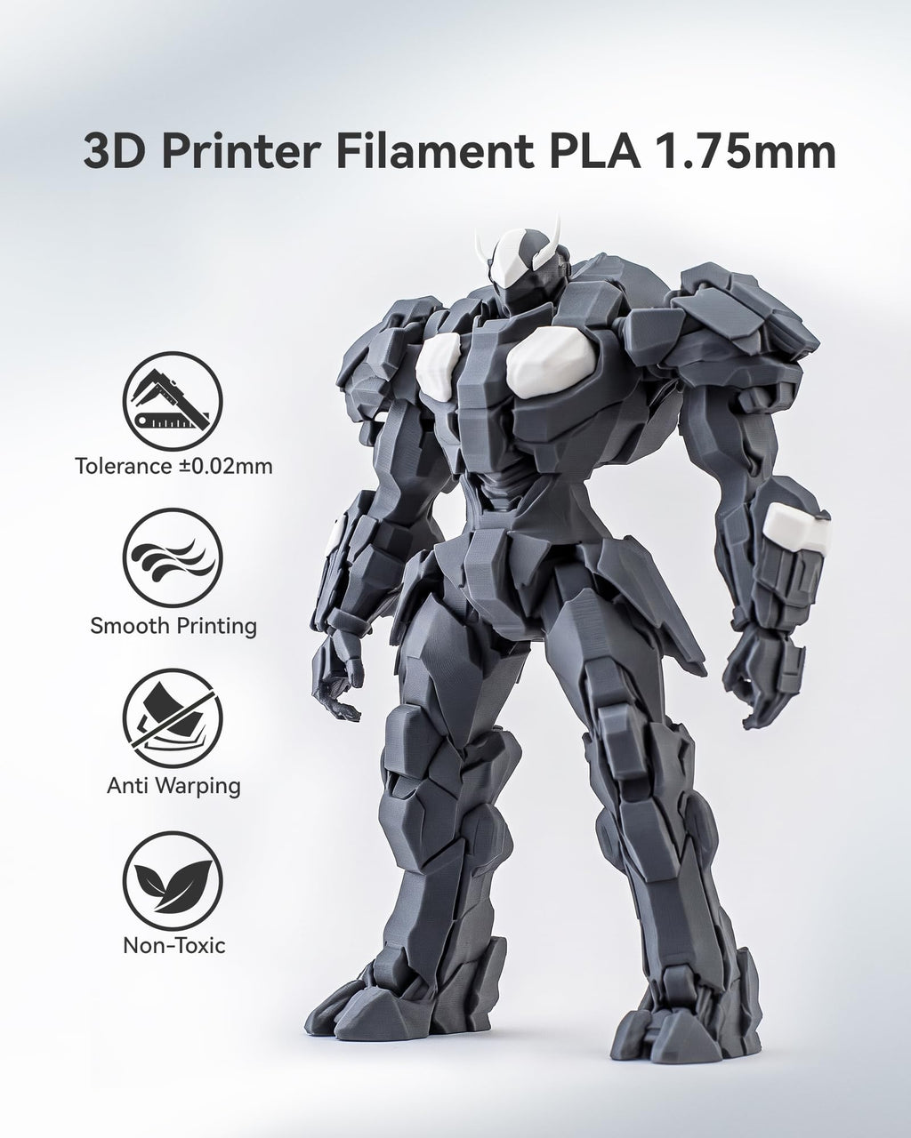 SUNLU 250g PLA Filament Bundle 1.75mm, Multicolor 3D Printer Filament