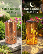 DIBIEECN Butterfly Solar Lanterns Outdoor Waterproof, Gifts for Women
