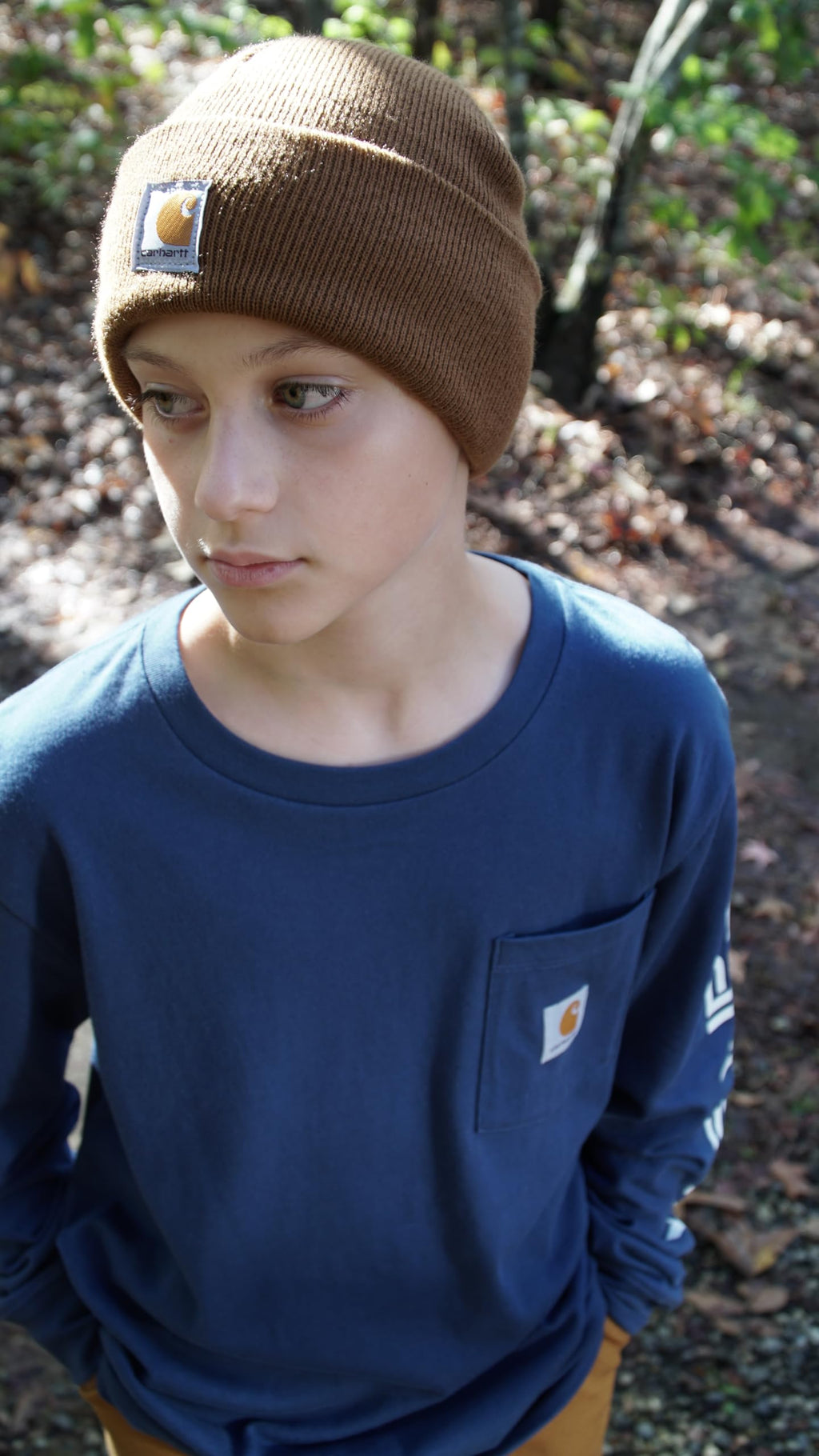 Carhartt Unisex Kids Knit Beanie Cuff Hat, Brown (Toddler), One Size