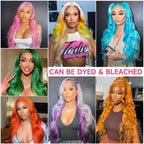 613 Lace Front Wig Human Hair 13x6 Transparent Lace, 613 Body Wave Lace Front Wig Human Hair, 200% Density Lace Front Wigs Human Hair Pre Plucked with Baby Hair Natural Hairline (26 Inch)