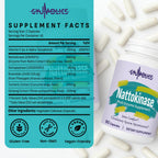 Gyumolics Nattokinase 10000FU, Nattokinase Supplement Organic, Serrapeptase, Bromelain, Curcumin, Vitamin E & Ginseng, Movement Comfort, 180 Capsules