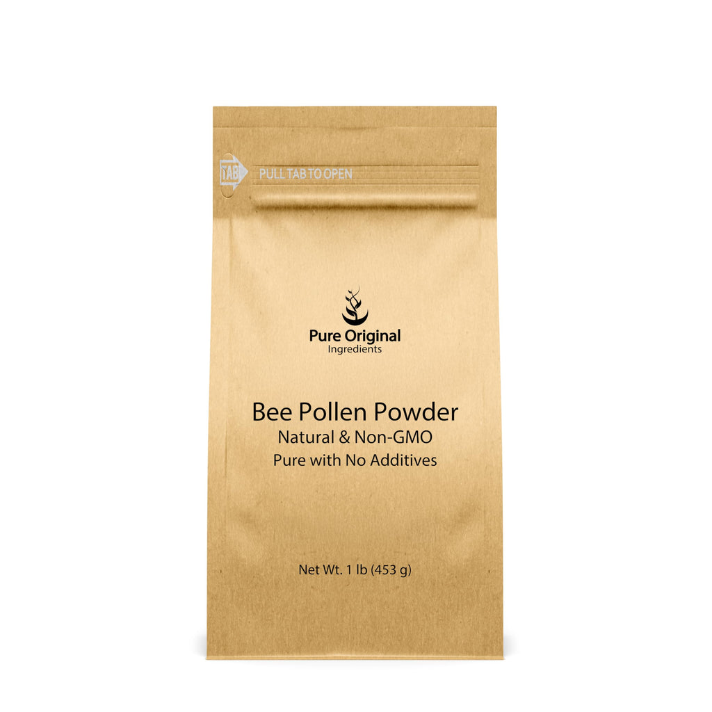 PURE ORIGINAL INGREDIENTS Bee Pollen Powder, 1 lb, No fillers, Undiluted Supplement
