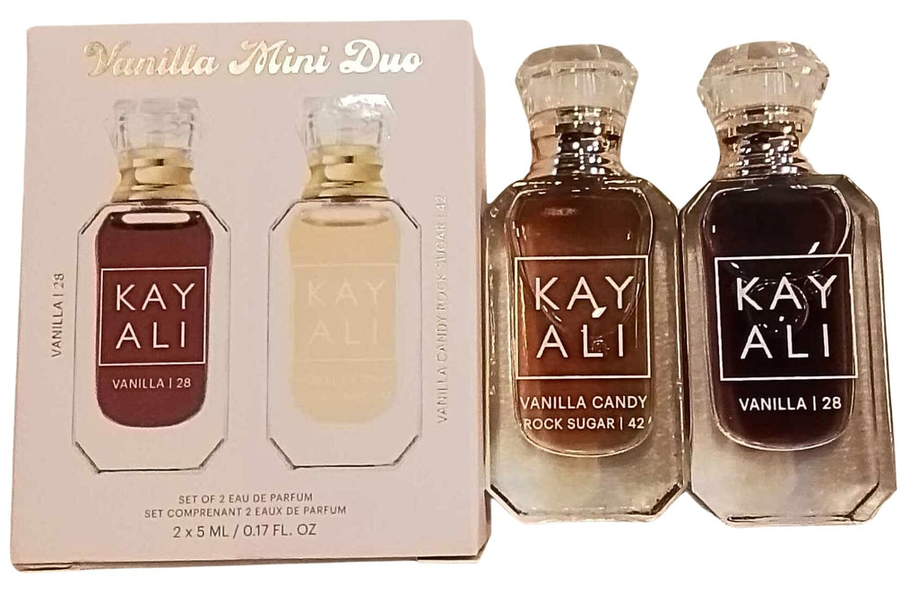 KAYALI Mini Vanilla Perfume Duo Set 2 X 5 ml (Vanilla Candy Rock Sugar 42 Eau de Parfum and Vanilla 28 Eau de Parfum)