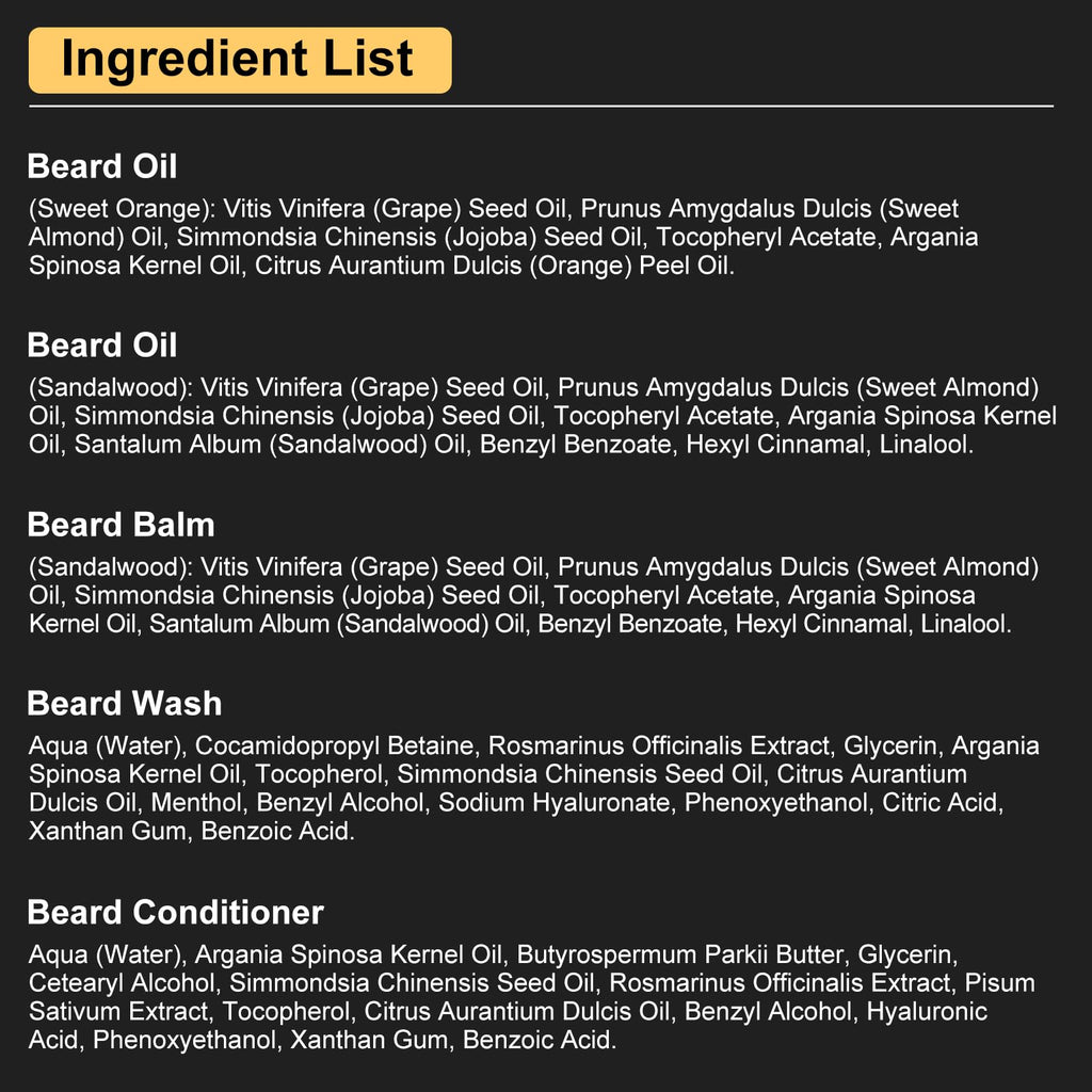XIKEZAN Beard Kit Gifts for Men Beard Grooming/Care-Soften,Soothe Mustache