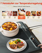 Warming Mat for Food (35"x16") - iTRUSOU Extra Large Electric Warming Tray with 7-Level Temp, 500W High-Power & 99H Timer - Rollable XL Large Food Warming Mat for Parties & Buffet