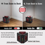 Loraffe Plug-in Rodent Repellent Ultrasonic 4-in-1 Rat Deterrent Get Rid of Mice with Ultrasound Flashlights Predator Sounds Pest Control Pack of 2
