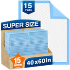 MILDPLUS Bed Pads Disposable 40"X60" Super Absorbent Pee Pads, Oversized Underpads for Adults, Elderly, Pets [150x200CM, 15pcs]