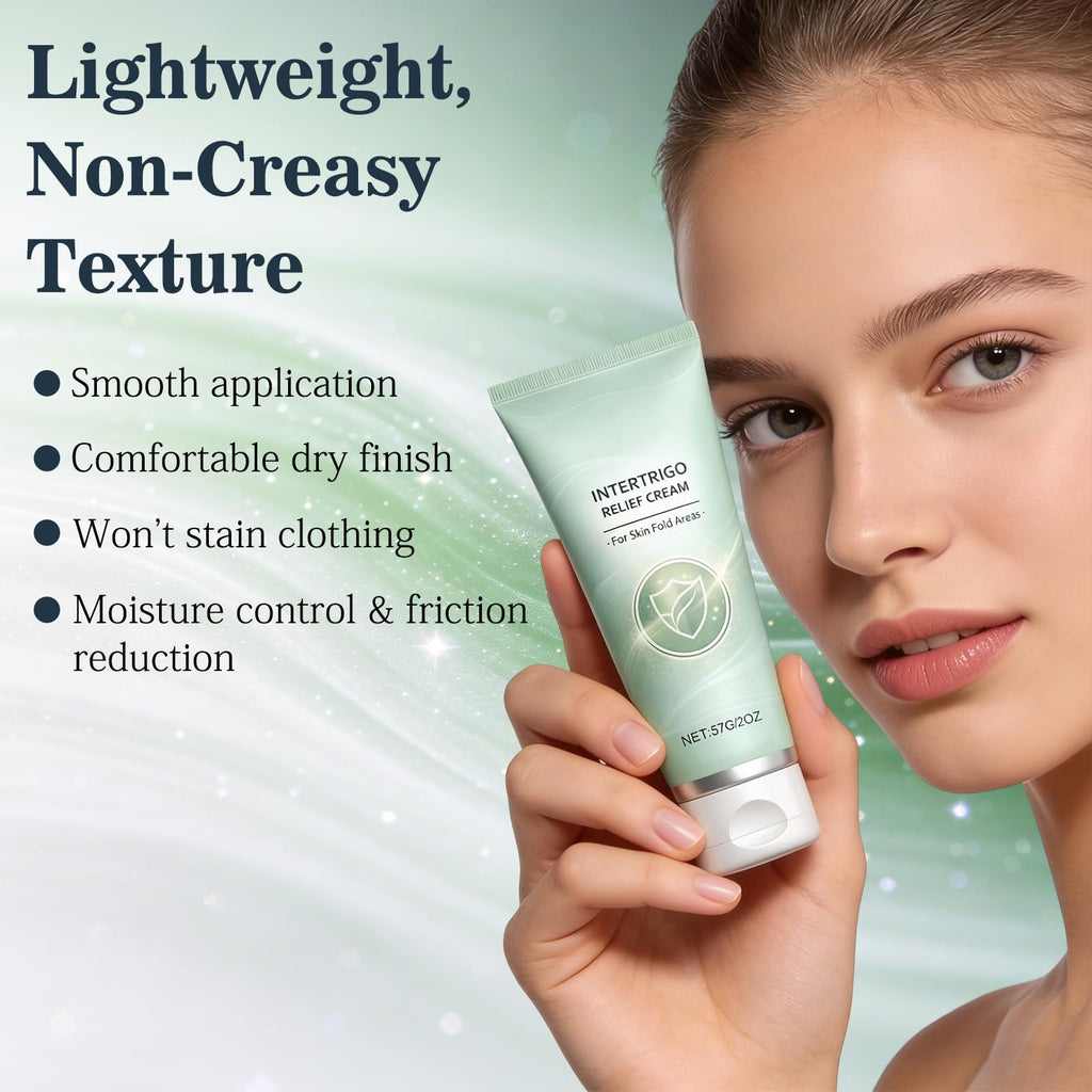 EOIRULA 2PCS Intertrigo Cream, Chafing & Moisture Barrier Cream with Zinc Oxide & Undecylenic Acid, Helps Soothe Irritated Skin and Reduce Friction, Non-Steroid Formula for Daily Use