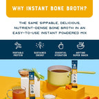 Bare Bones Classic Chicken Bone Broth Instant Powder Mix Packets 16 Pack