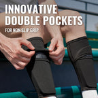 Soccer Shin Guards for Men incl. Sleeves with Optimized Insert Pocket