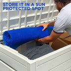 15' x 30' Rectangle Solar Cover for Inground and Above Ground Pools, 12 Mil - Premium Heavy Duty Solar Blanket for Above Ground Pool, Blue - Made in USA