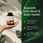 NatureBell Pumpkin Seed Oil 3,000mg with Saw Palmetto - 240 Softgels - Rich in Omega-6 & Omega-9 - Supplement for Heart, Brain, Hair & Bladder Health*