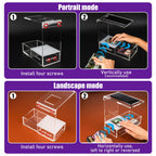 Clear Acrylic Sleeved MTG Cards Scanner Stand, Photo Stand, Trading Card Scanstand Compatible with Manabox, TCGplayer App, Sleeved and Unsleeved Cards Accessories