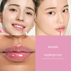 NOONI Korean Lip Oil - Applepeony - pH Color-Changing Plumping Lip Gloss