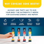 Bare Bones Bone Broth Powder Packets Variety Pack 16 Packets