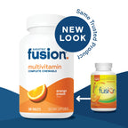 Bariatric Fusion Orange Cream Flavored Complete Chewable Bariatric Multivitamin with Iron for Bariatric Surgery Patients Including Gastric Bypass and Sleeve Gastrectomy - 120 Tablets