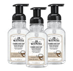 J.R. Watkins Foaming Hand Soap Pump with Dispenser, Moisturizing Hand Soap Foam, Alcohol-Free and Cruelty-Free, Use for Kitchen or Bathroom, Noix De Coco/Coconut, 9 fl oz, 3 Pack
