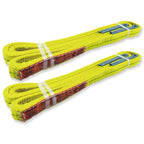2-Ply Lifting Straps 1”x 8 ft Webbing Sling Tree Saver 2Pack Heavy Duty Web Strap Rigging Moving Towing Hoisting Gear KODIAK STRAPS