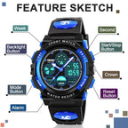 Boy Digital Watch Gifts for 5-15 Year Old Boys Girl Teen, Sports Watch Toys for 6-16 Year Old Boy Girl Present for Kids Age 6-16