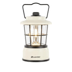 LUXPRO Retro LED Lantern - Battery-Powered Emergency Lantern - Water Resistant - Bright LED Lamp for Indoor & Outdoor Use - Use for Tents, Hiking or Hurricane Prep (Beige, Pack of 1)
