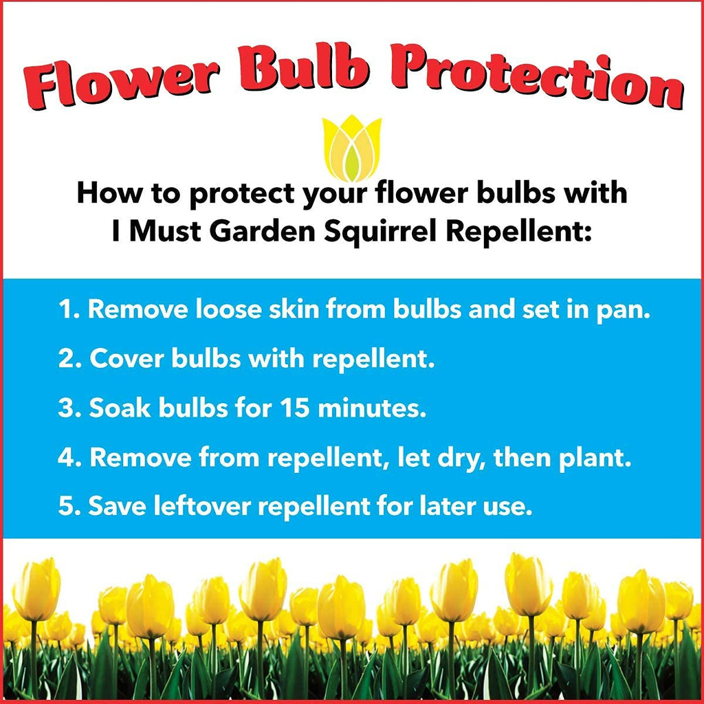 I Must Garden Squirrel Repellent: Protects Vehicles, Plants, Decking, & Furniture – Works on Chipmunks – 1 Gallon Ready to Use Refill