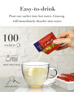 IL HWA 300g(100p x 3g) Korean Ginseng Roots Extract Tea, High Ginsenoside Rg1+Rb1+Rg3=10mg