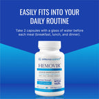 Approved Science Hemovir - Hemorrhoid Support Supplement - Witch Hazel, Horse Chestnut - 45 Capsules - 1 Bottle - Vegan