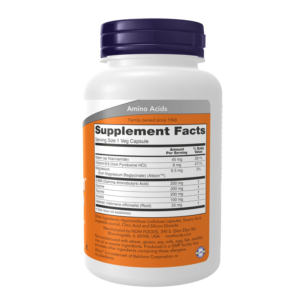 Now Supplements, True Calm, with Magnesium, GABA, B Vitamins & More, 90 Veg Capsules, (Pack of 2)