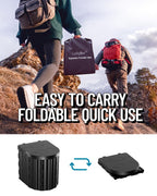 Portable Toilet with Urine Gel & Leak-Proof Bags – Odorless Camping Toilet for Adults & Kids, Outdoor Travel Potty with Ergonomic Design
