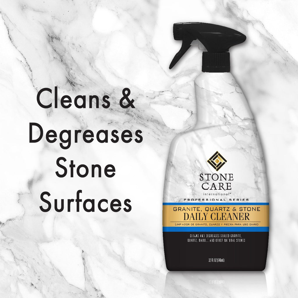 Stone Care International Granite Cleaner - 32 Fluid Ounces (2 Pack) Granite Marble Quartz Tile Travertine Limestone Slate Clean