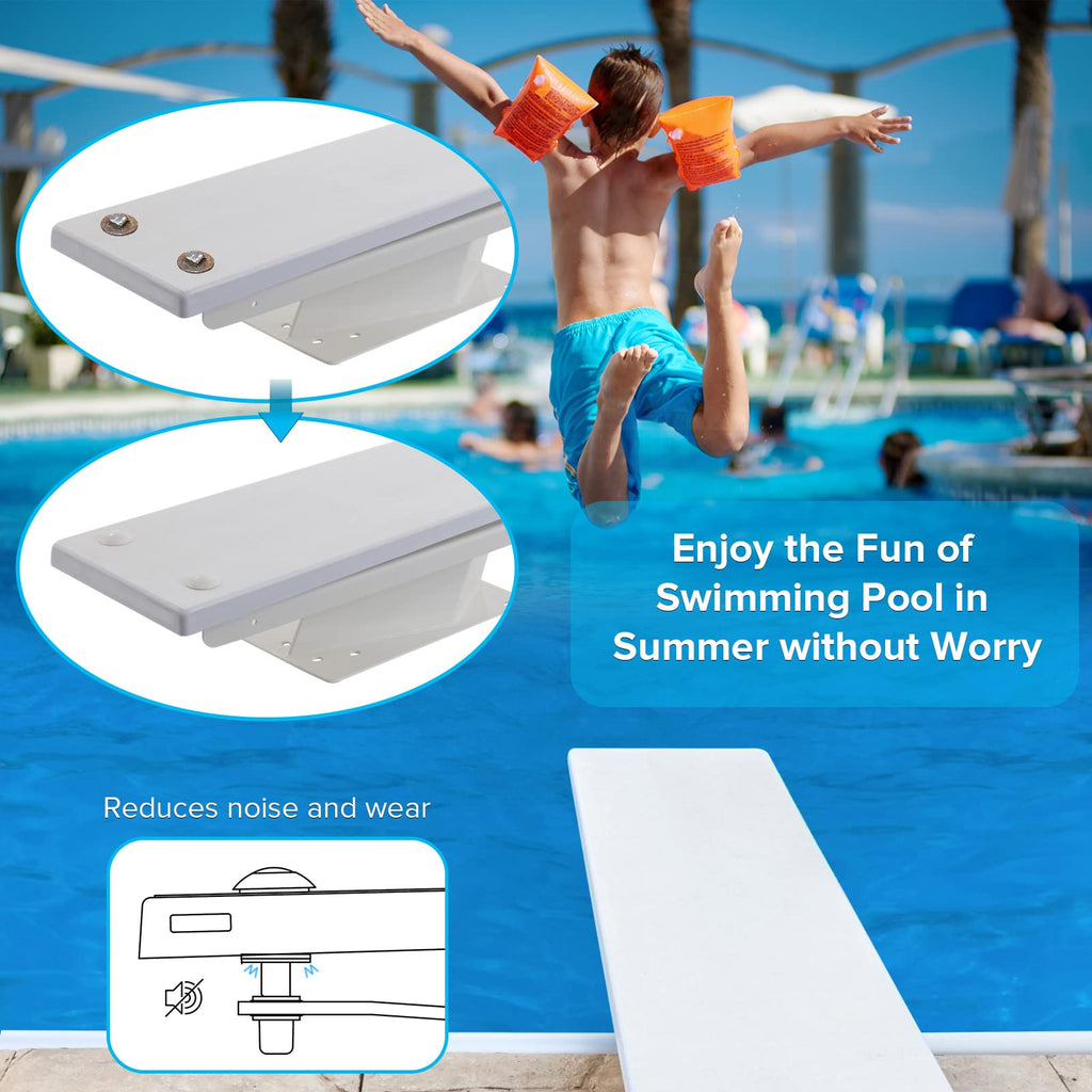 ArcViar Diving Board Bolt Kit, Diving Board Mounting Kit for Two Hole Residential Pool Diving Board, Diving Board Bolts Kit Compatible Diving Boards for Inground Pools