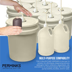 5 Gallon Pump Dispenser - Pump for 5 Gallon Bucket, Jug, Bottle, Large Container - Great for Shampoo & Conditioner, Laundry Detergent, Snow Cone Syrup, Bleach Liquid, Oil & More (Pack of 3)