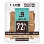 Boveda 72% Humidity Control Packs, Size 60, 4-Pack - for Dry Environments