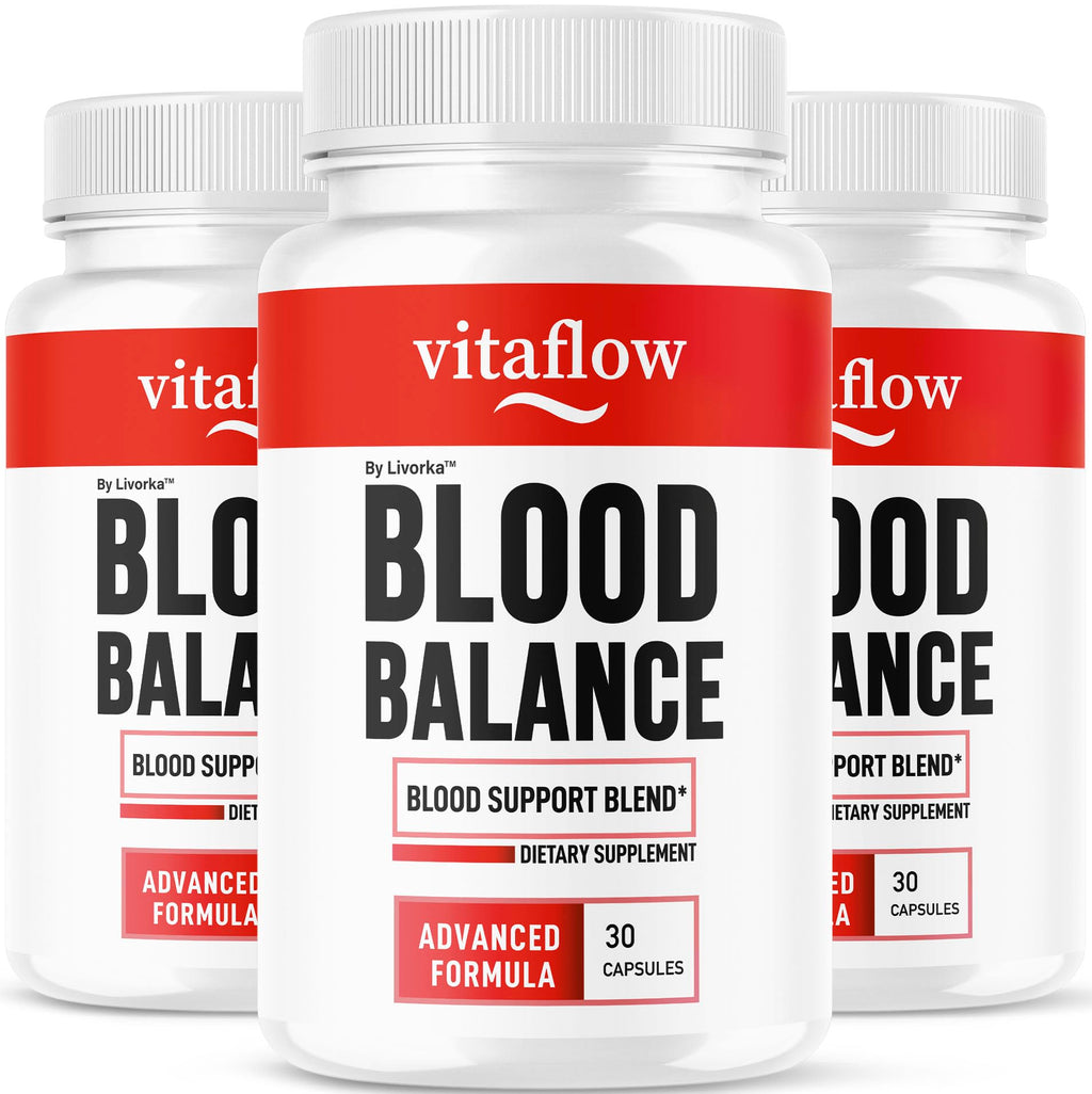 (3 Pack) VitaFlow Capsules - Official Balance Supplement Support Capsule, Vitaflow All Natural Premium Advanced Formula, Vita Flow Pills Balance Support, 90 Capsules for 3 Months