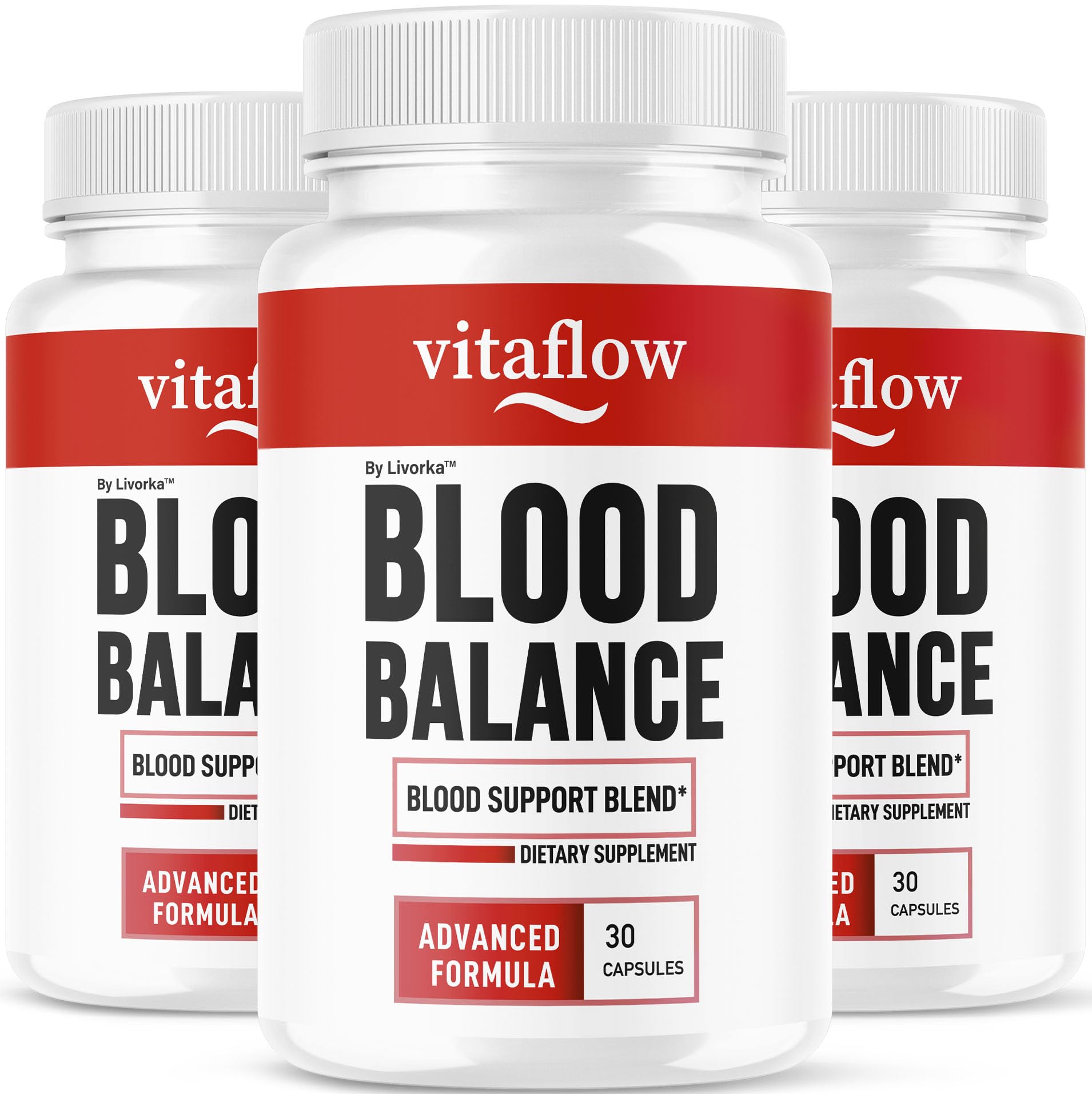 (3 Pack) VitaFlow Capsules - Official Balance Supplement Support Capsule, Vitaflow All Natural Premium Advanced Formula, Vita Flow Pills Balance Support, 90 Capsules for 3 Months