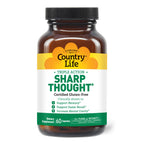 Country Life Sharp Thought - Memory & Cognitive Support Supplement – Sharp-PS Gold Phosphatidylserine + DHA – Promotes Mental Clarity & Faster Recall – Gluten-Free, 60 Capsules
