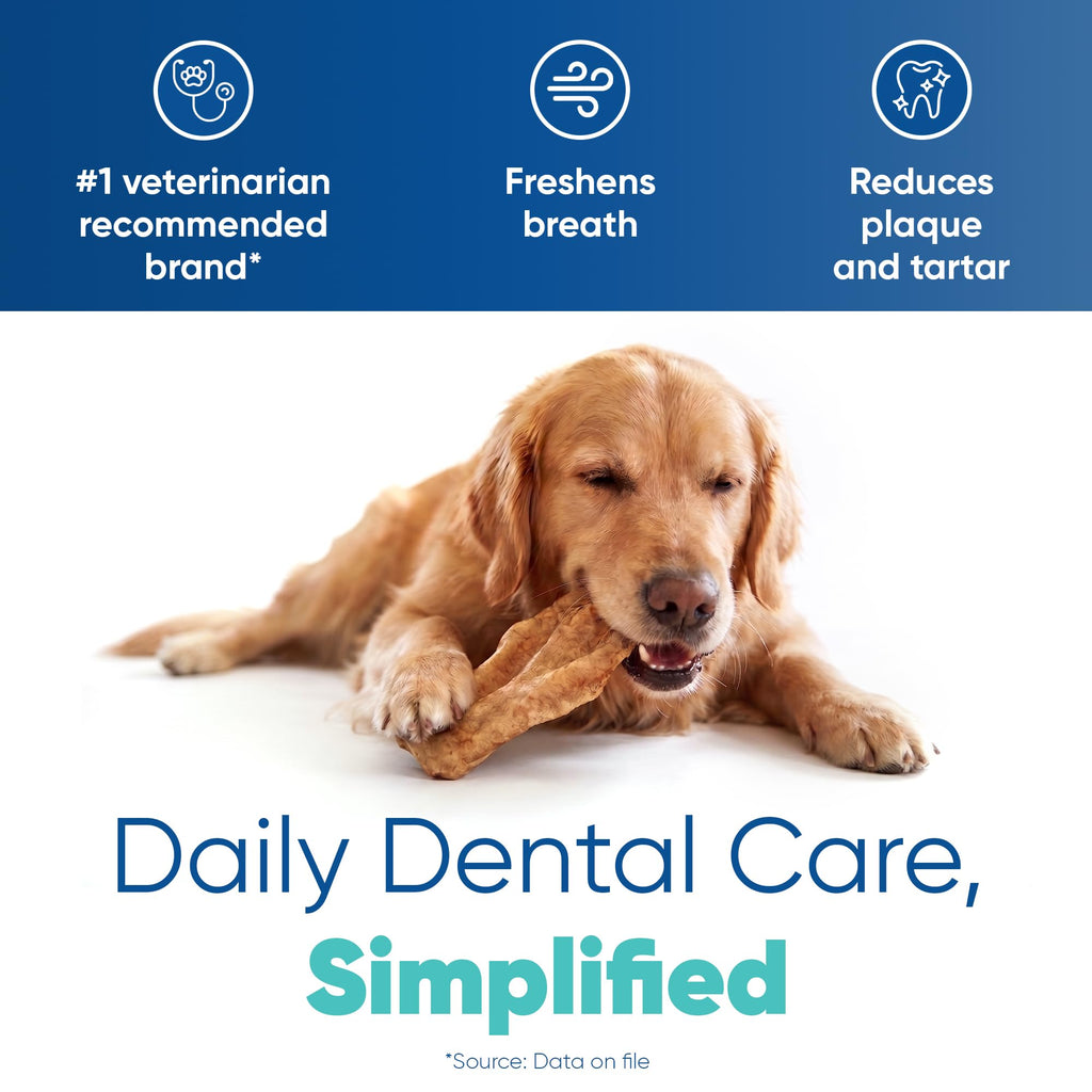 C.E.T. Enzymatic Oral Hygiene Chews for Dogs, Tartar Control, Large
