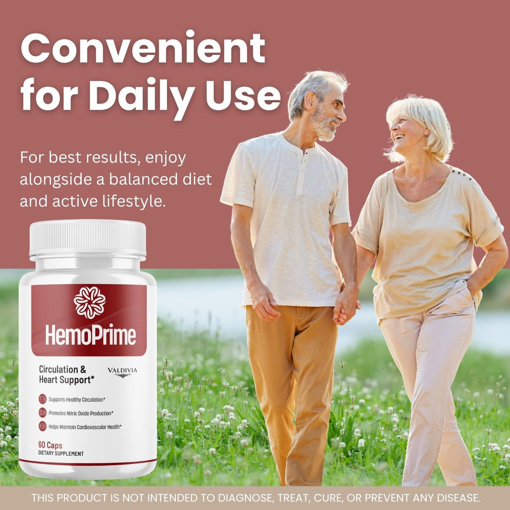 Valdivia (3 Pack) Hemo Prime Capsules - Official HemoPrime Supplement, Premium Formula, Natural Vitamins for Health & Wellness - 180 Capsules for 3 Months