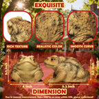 Sunthus Toad Frog Figurine for Outside Garden Resin Statue Outdoor