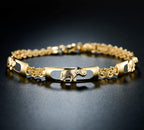Barzel 18K Gold Plated Elephant Bracelet For Women Elephant Jewelry (Gold BR158)
