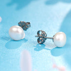 Limerencia F136 Handpicked Freshwater Cultured Pearl Studing Earrings