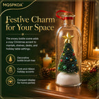 Forever Voice Recordable Ornament Glass Christmas Tree Message in a Bottle