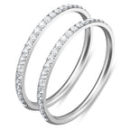 ZOOROO 2-Pack Stackable Bands for Oura Ring 5/Oura Ring 4/Oura Ring 3 Stack