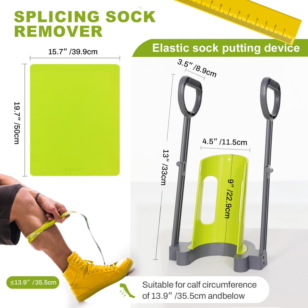 Compression Sock Aid Device | with Silicone Anti Slip Mat, Make The Compression Stockings Fit Properly | Sock Aid Device for Seniors | Sock Assistant Device