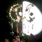 Suncatcher - Amethyst Moon Crystal Sun Catcher Window Hanging