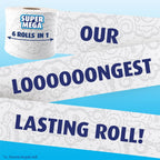 Charmin Ultra Soft Toilet Paper, 6 Super Mega Rolls = 36 Regular Rolls