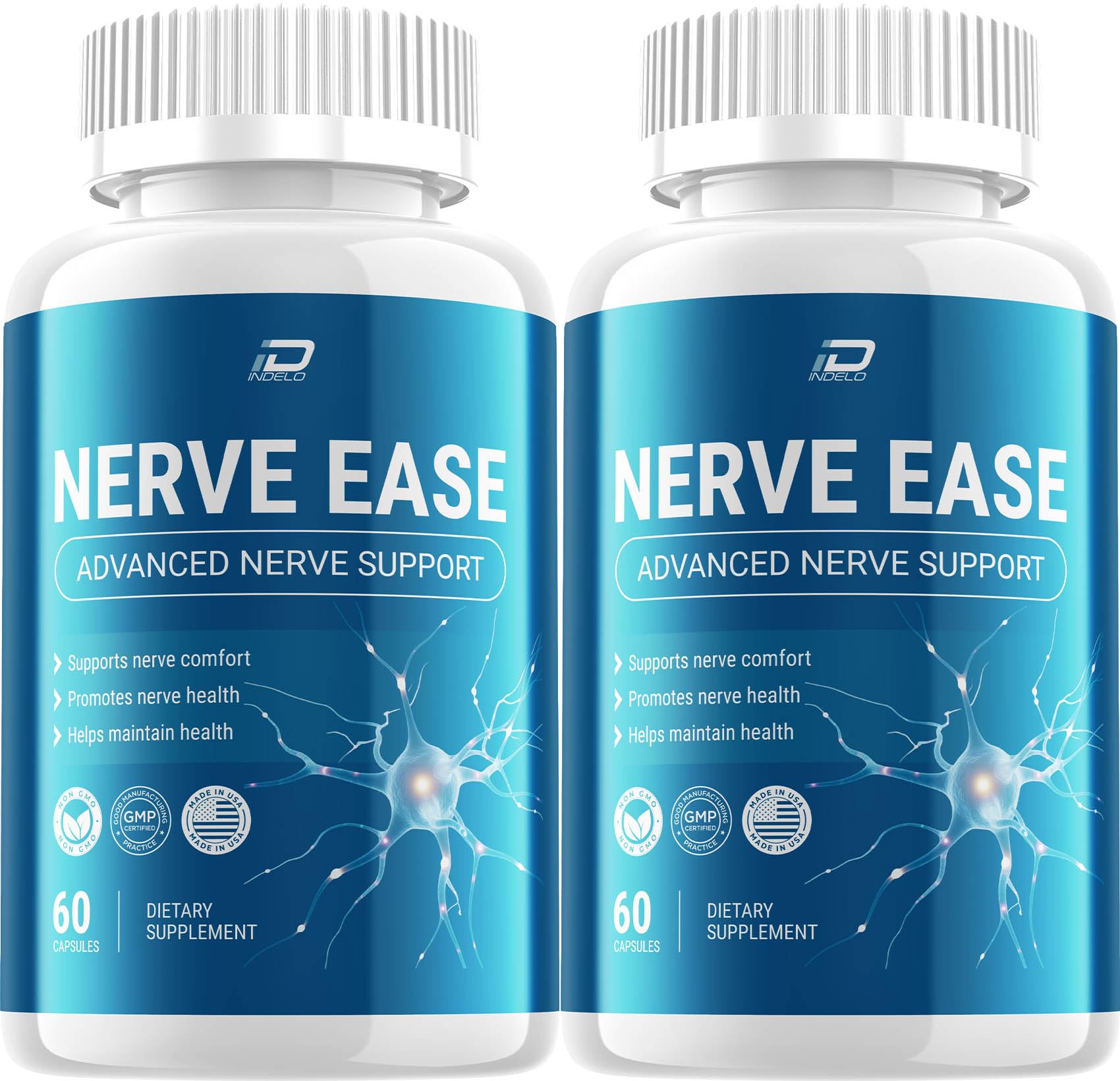 Nerve Ease Capsules – NerveEase Pills Advanced Formula Maximum Strength Natural Blend, Reviews - 2 Pack - 120 Capsules
