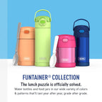 THERMOS FUNTAINER Kids Food Jar with Spoon, 10oz, Pink