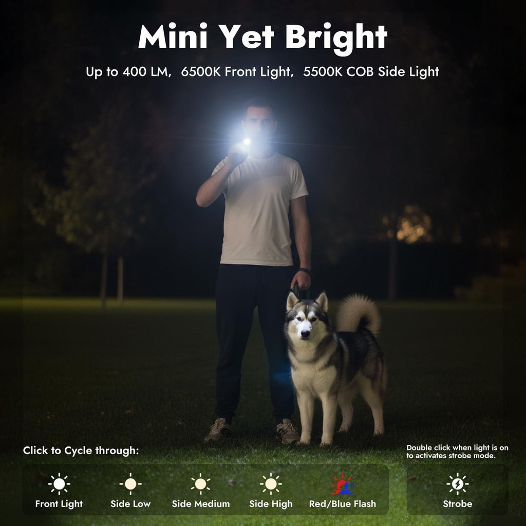 WARSUN T7 Rechargeable EDC Flashlight 2 Pack, Slim Pocket Flashlight with USB-C Charging, Clip & Magnetic Base, Lightweight Portable LED Work Light for Everyday Carry, Camping & Emergency