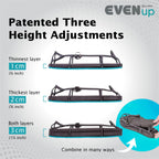 EVENup - Shoe Lift for Walking Boot I Adult Size X-Large I Shoe Balancer for Use with Fracture Boots or Leg Length Discrepancy I 3 Adjustable Heights for Gait Improvement I Shoe Leveler, Shoe Riser